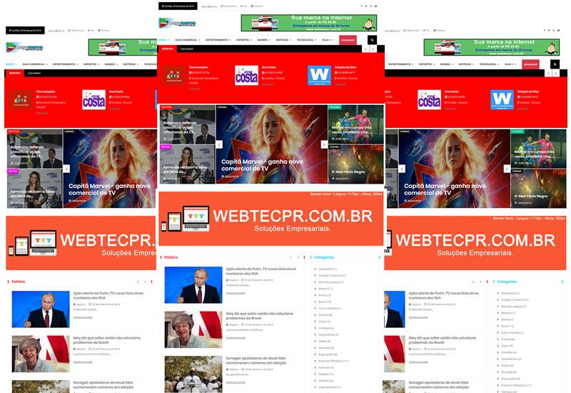 Webtec News 12 - 22 - Tenha seu blog em menos de 24 horas sites prontos para notícias