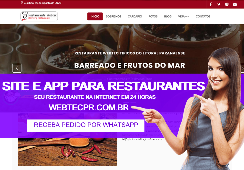 Site Pronto Para Restaurante