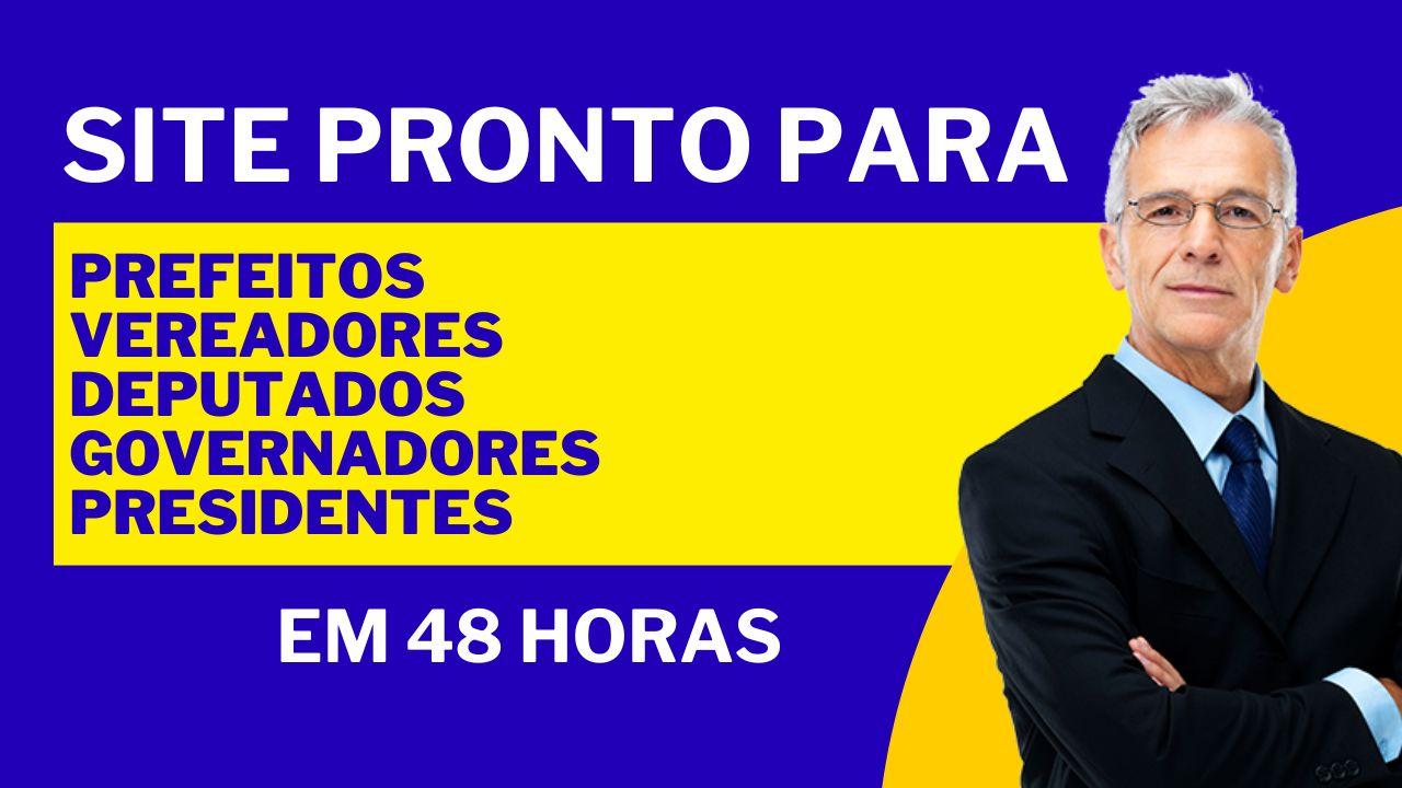 Site prontos para candidatos: prefeitos, vereadores, deputados, governadores, presidente e ploítico