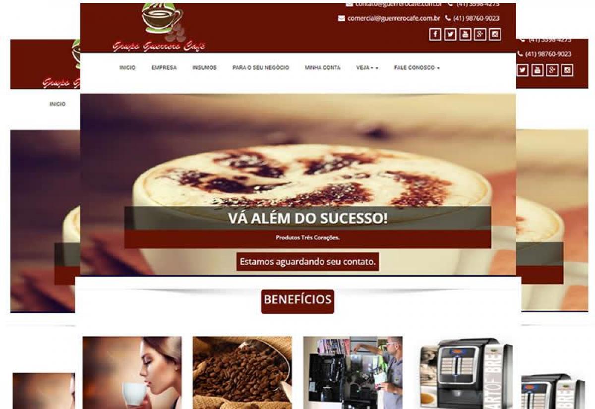 Site pronto para venda de maquinas de café e locação - Wordpress